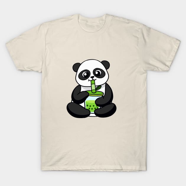 Boba Panda T-Shirt by WildSloths